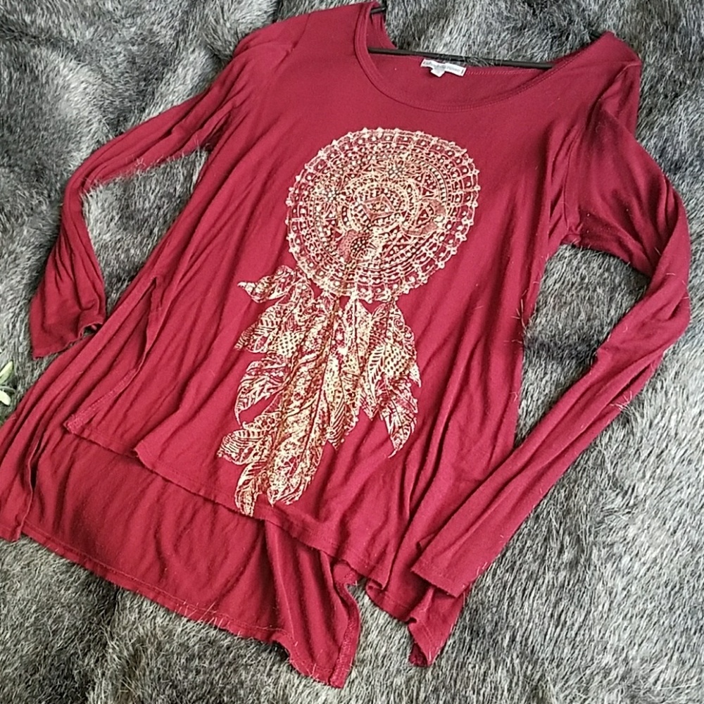 Maroon Dream Catcher Tunic